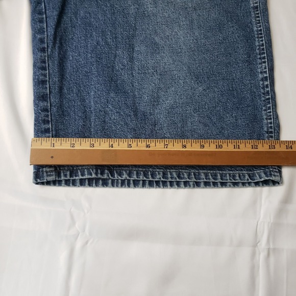 VTG Marithe Francois Girbaud Shorts Mens 36 X 12 Blue Denim Carpenter Skater Y2K - Picture 12 of 14